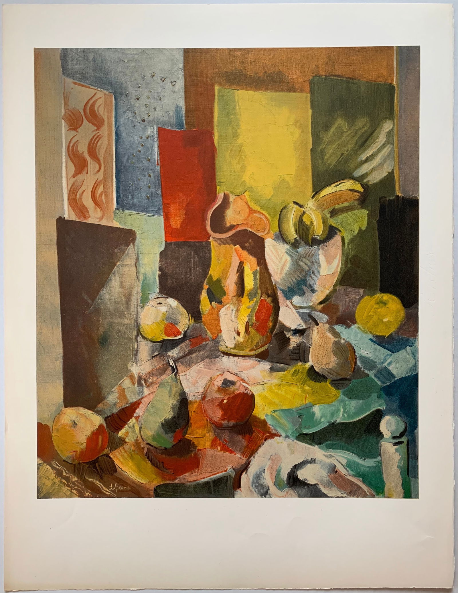 Charles Dufresne: Nature Morte a la Nappe de Couleur, 1936 (1 of 2)