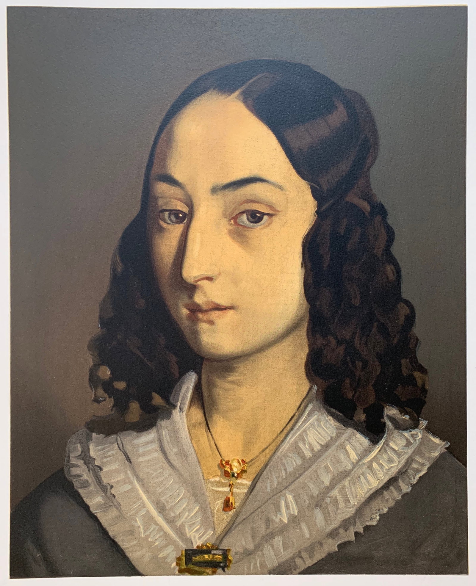 Jean-François Millet: Jeune Femme en Buste: Title: Jean-François Millet: Jeune Femme en Buste Description: Artist: Jean-François Millet Title: Jeune Femme en Buste Type: Work on paper Date: 1973 Medium: Offset lithograph and halftones