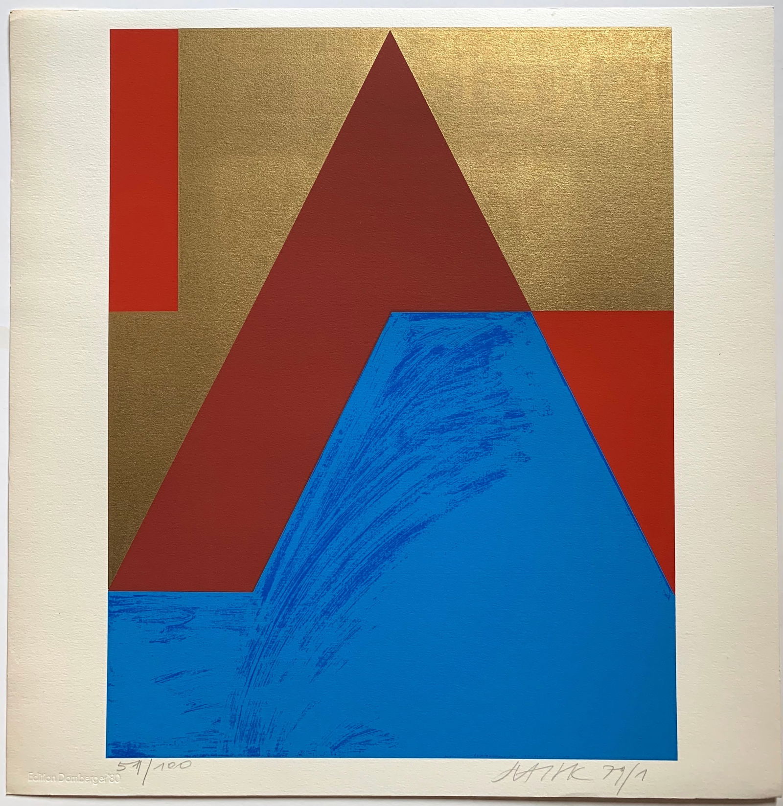 Herbert Otto Hajek: March: Title: Herbert Otto Hajek: March Description: Artist: Herbert Otto HajekTitle: MarchYear: 1979Medium: ScreenprintType: Work on paperDimensions: 17 x 16.5 inchesSigned and dated: Signed and numbered