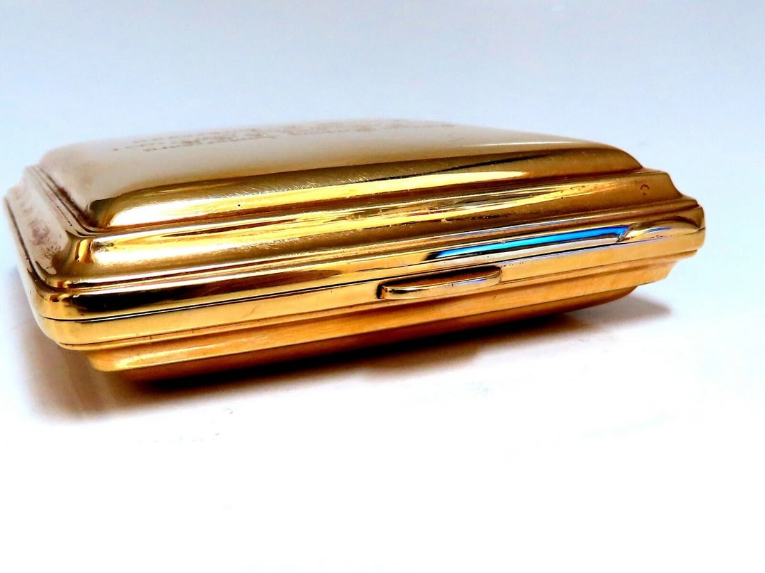 Authentic Gorham Longines Travel Clock 14 Karat Folding 8 Day Power Reserve** - 11