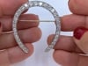 Edwardian Platinum Diamond Horseshoe Brooch - 8
