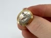 Vintage Bvlgari 18k Gold Ancient Silver Magna Grecia Centaur Ring - 8