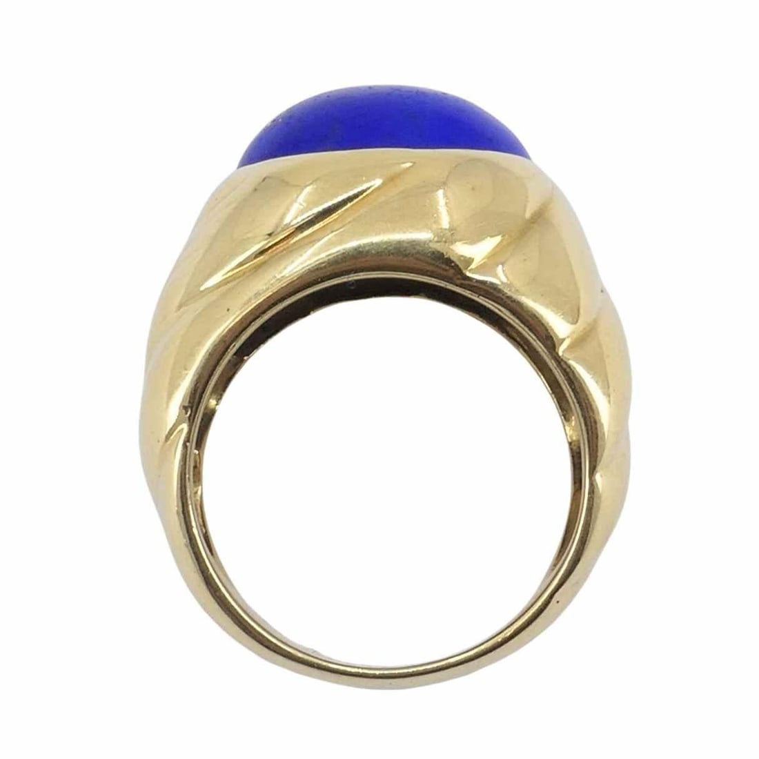 Vintage Van Cleef & Arpels 18k Gold Lapis Lazuli Ring - 2