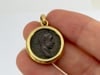 Vintage Bvlgari 18k Gold Ancient Coin Monete Bulgari Pendant - 8