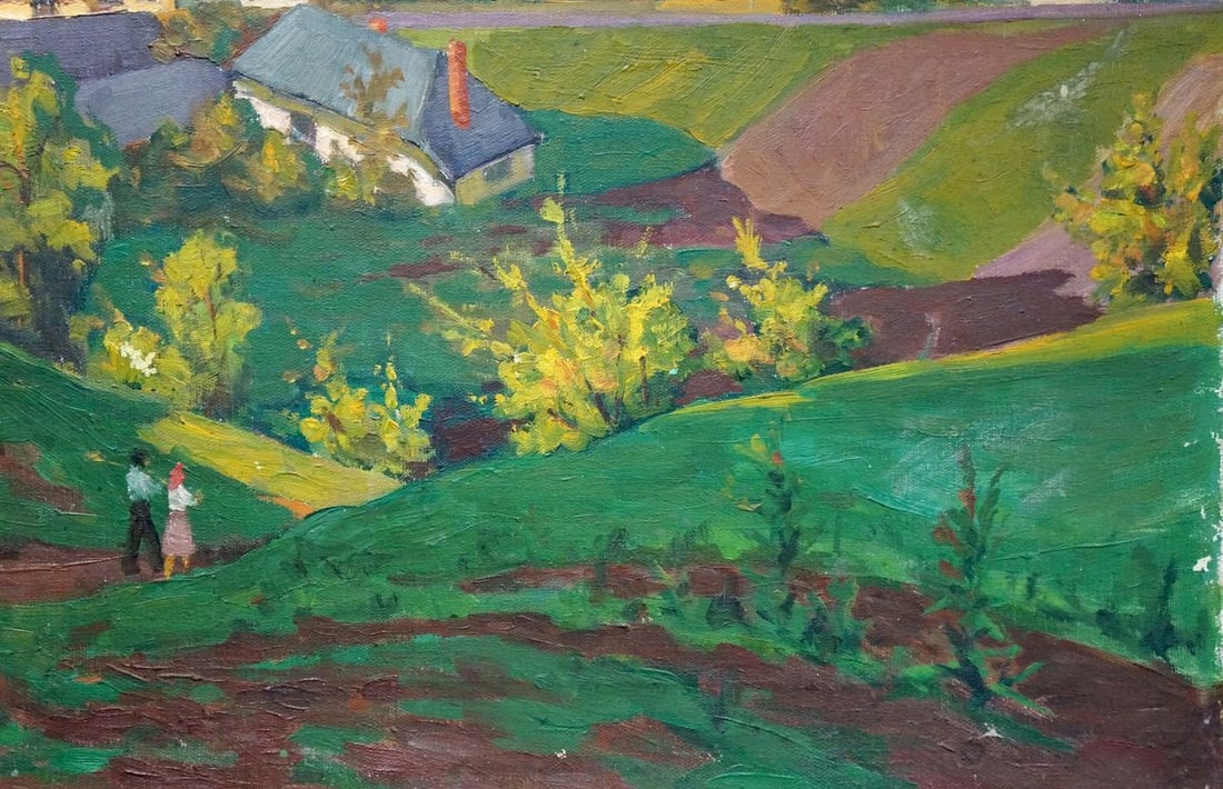 Oil painting Rural landscape - 5