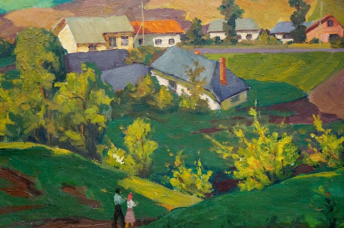 Oil painting Rural landscape - 6