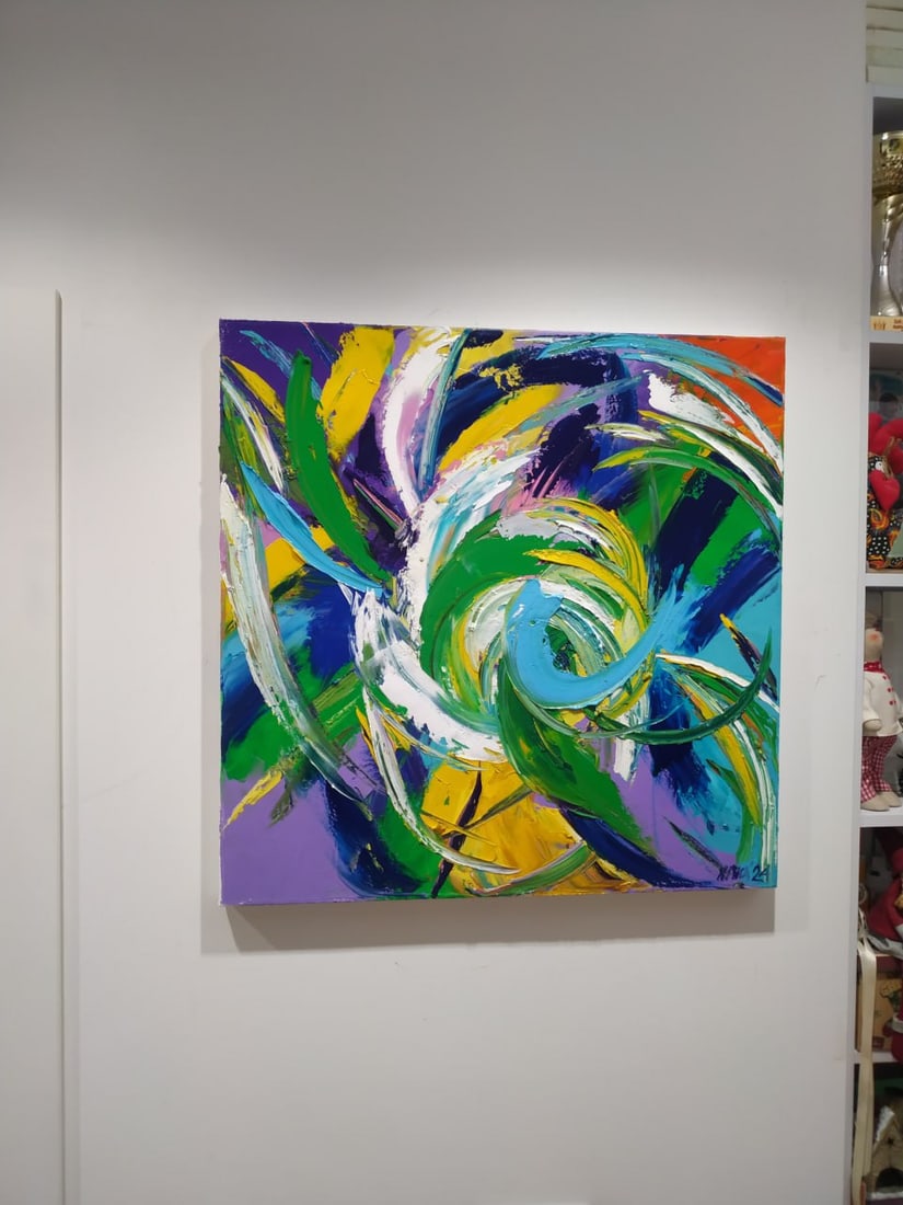 Abstract Oil painting Universe Nina L - 10