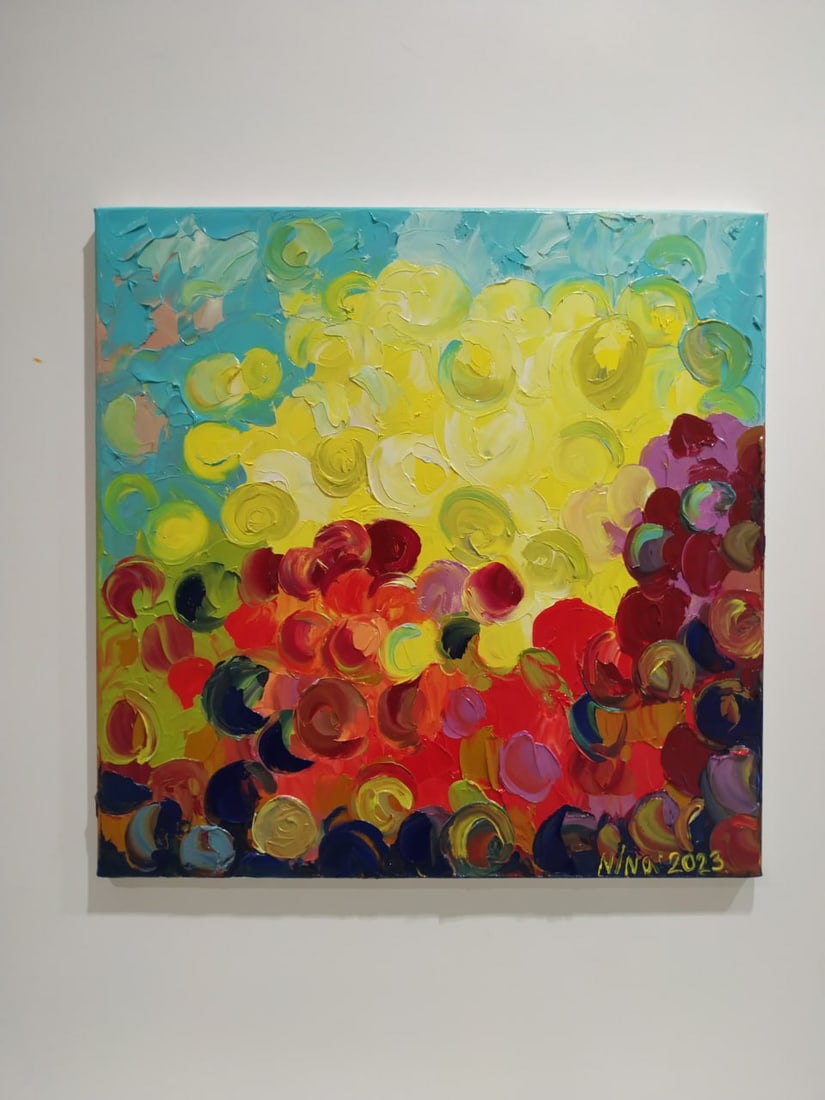 Abstract Oil painting joy Nina L - 10