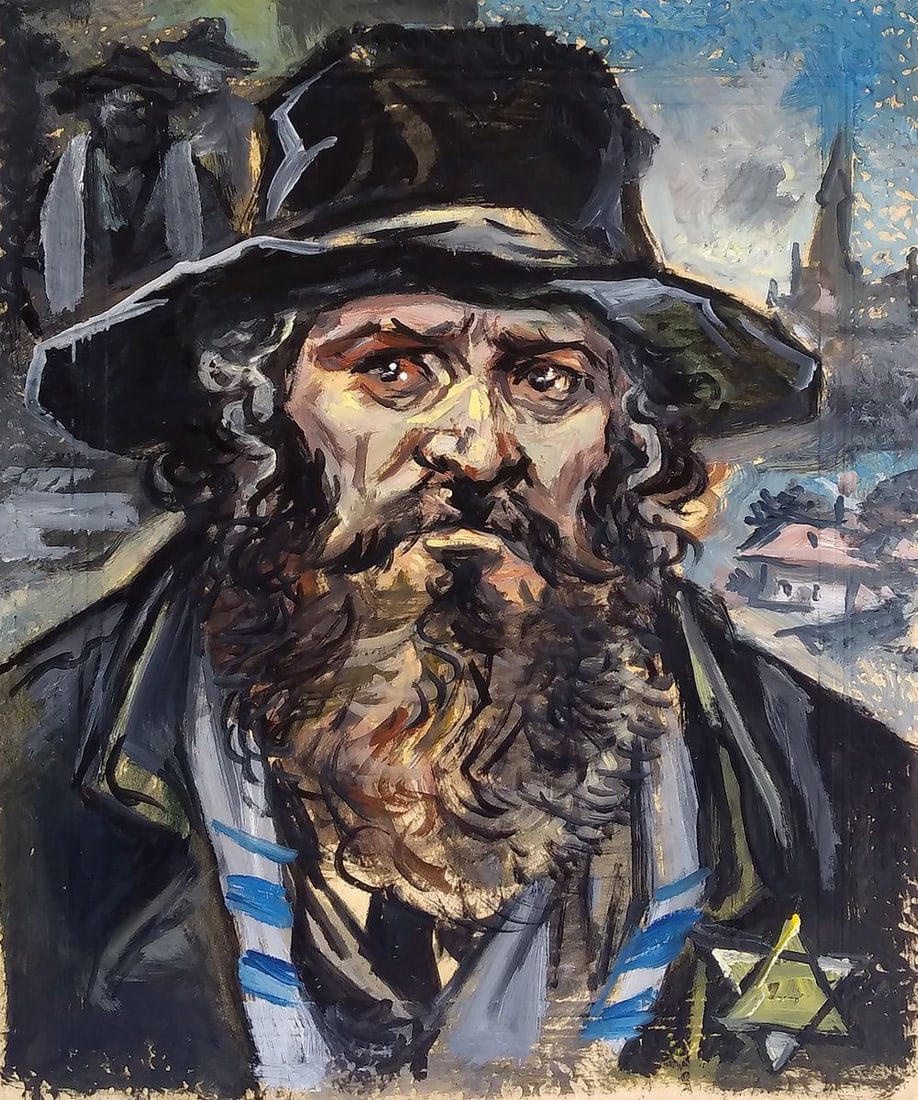 Oil painting Portrait of a Jew Unknown author (1 of 6)