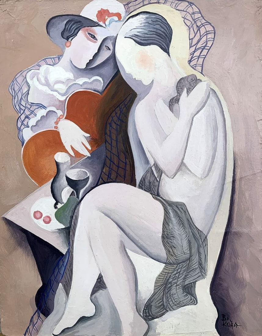 Abstract oil painting Beautiful evening Victor Konotopsky (1 of 8)