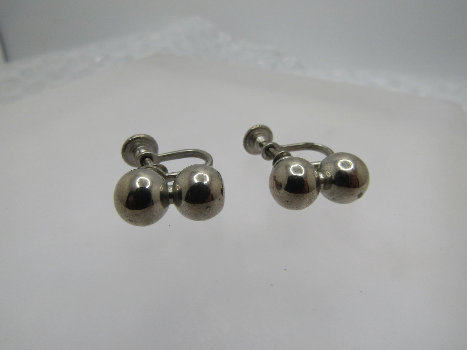 Vintage Sterling Marcasite Scrolled Earrings, Pierced, 1970's-1980's: Vintage Sterling Marcasite Scrolled Earirings, Pierced, 1970's-1980's. THese have a Vicorian themed to them with open scrolled work and slightly domed. Stud and dangle earrings that are appx. 1-7/8" l