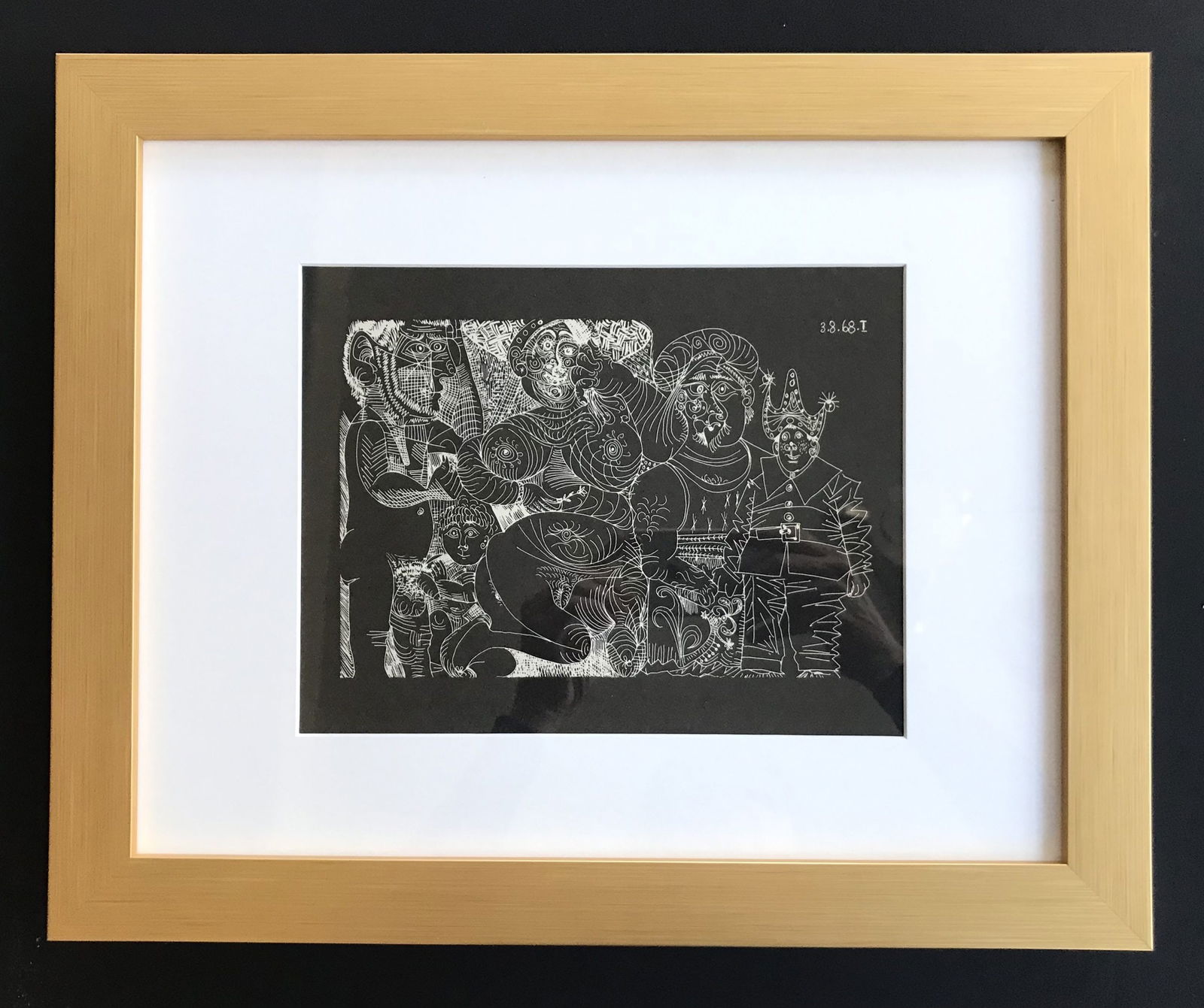 Picasso Erotic Gravures The Circus 1-3/8/1968 Framed: Title: Picasso Erotic Gravures The Circus 1-3/8/1968 Framed Description: Title: Erotic The Circus 1-? 3 /8/1968 Artist: Pablo Picasso Country: Spain Medium: Lithograph Marks: Not signed, not numbered