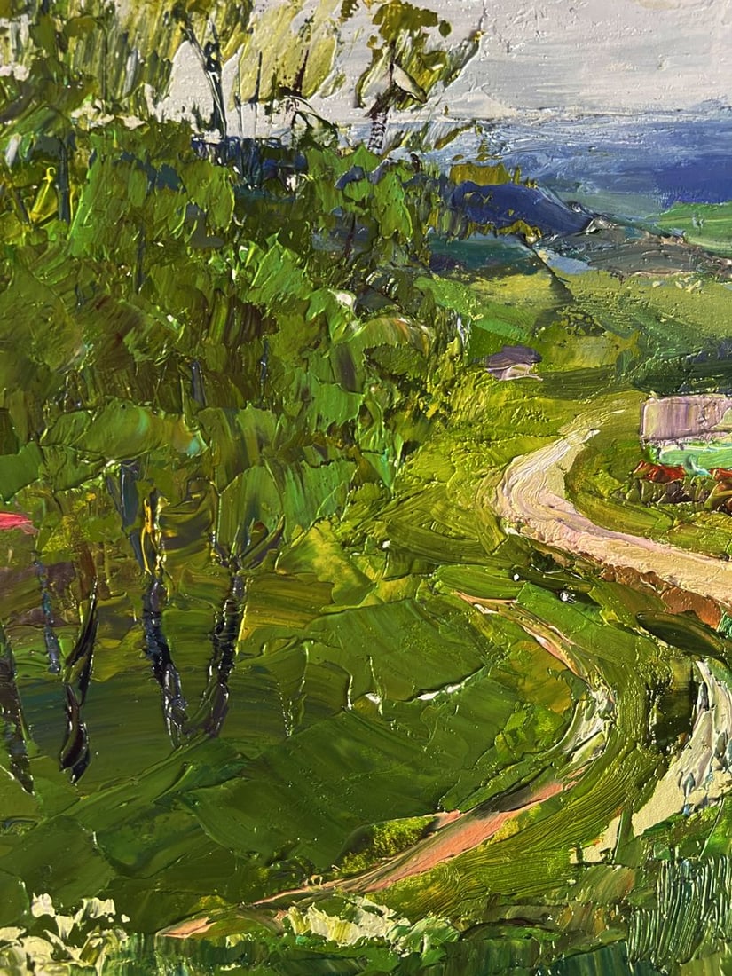 Oil painting A wavy road in the mountains Boris Serdyuk - 5