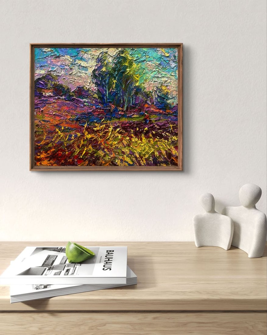 Oil painting Spring gardens in the morning light Oleksiy Ivanyuk - 3