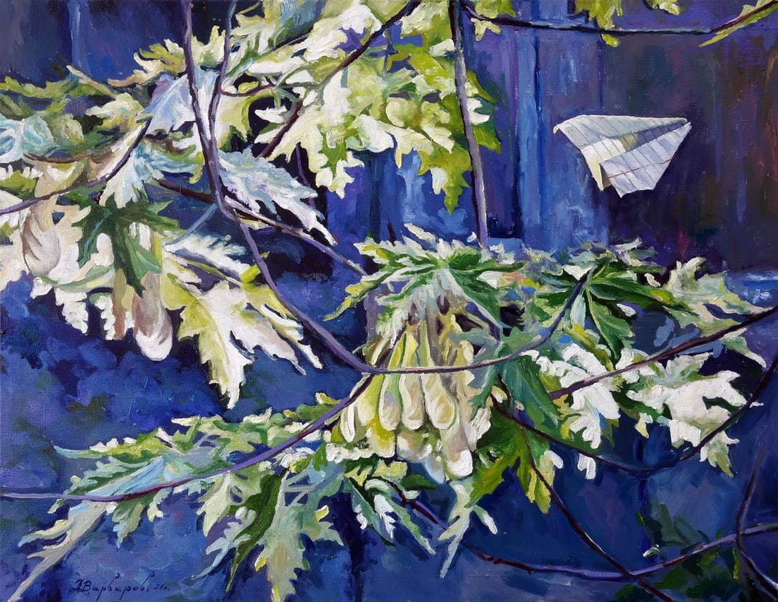 Oil painting Maple Varvarov Anatoly Viktorovich: Title: Oil painting Maple Varvarov Anatoly Viktorovich Description: №Varv 20 *** ABOUT THIS PAINTING *** * TITLE: "Maple" * ARTISTS: Varvarov Anatoly Viktorovich * SIZE: 70x90 cm/'27.55x35.43 in