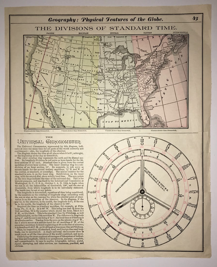 Divisions of Standard Time. The Universal Chronometer. (1 of 1)