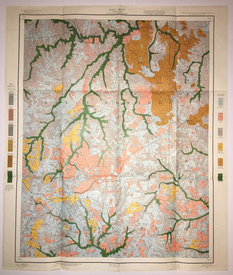 Soil Map Virginia Prince Edward Sheet (1 of 2)