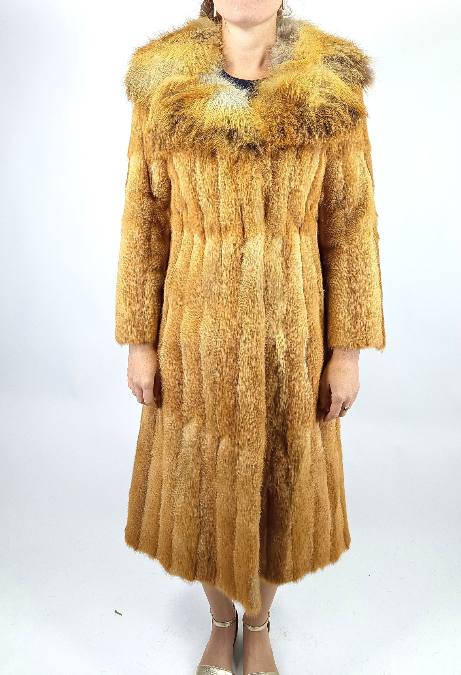 GOLDEN MINK GOLDEN FOX FUR COAT EU: ; US: - 4