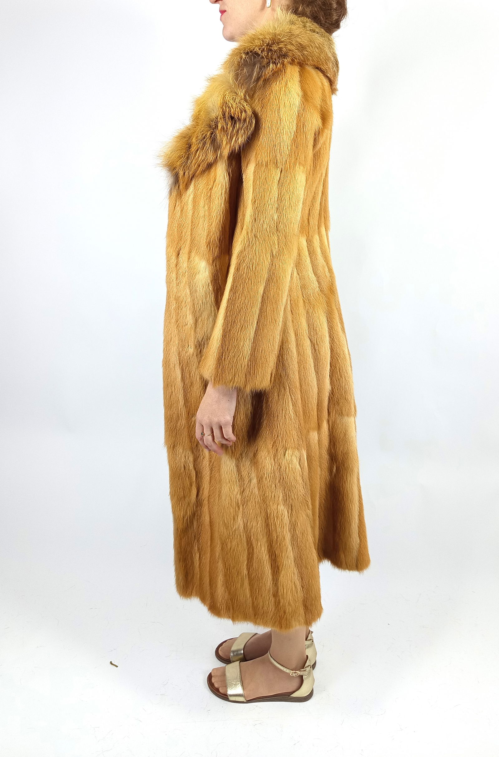 GOLDEN MINK GOLDEN FOX FUR COAT EU: ; US: - 5