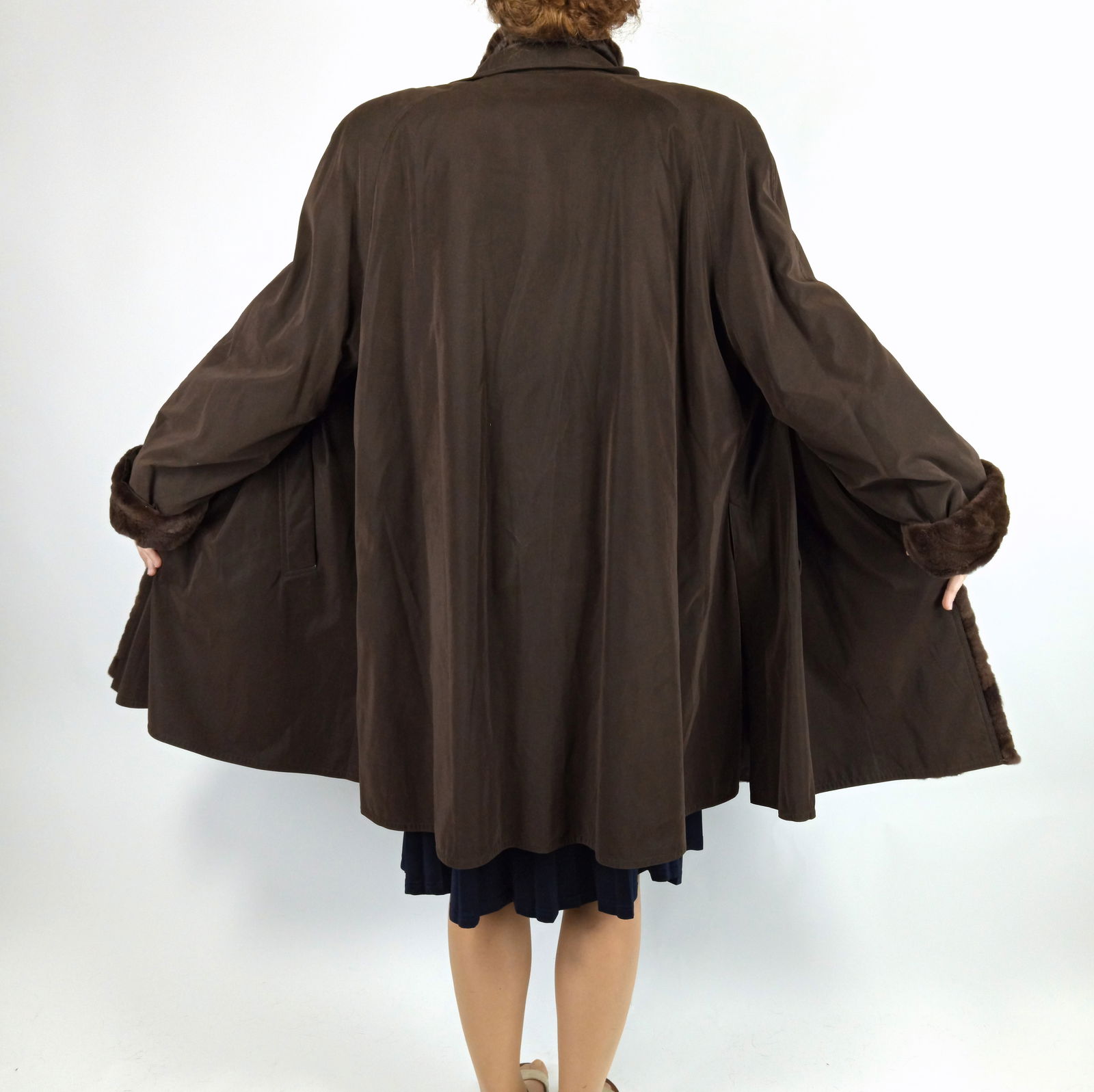 PARKA COAT SHEARED MINK FUR INNER EU: 3XL ; US: 26 - 7