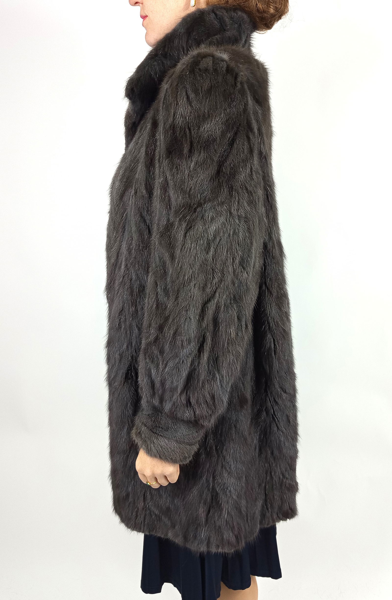 BLUE MINK FUR JACKET EU: XXL ; US: 24 - 4