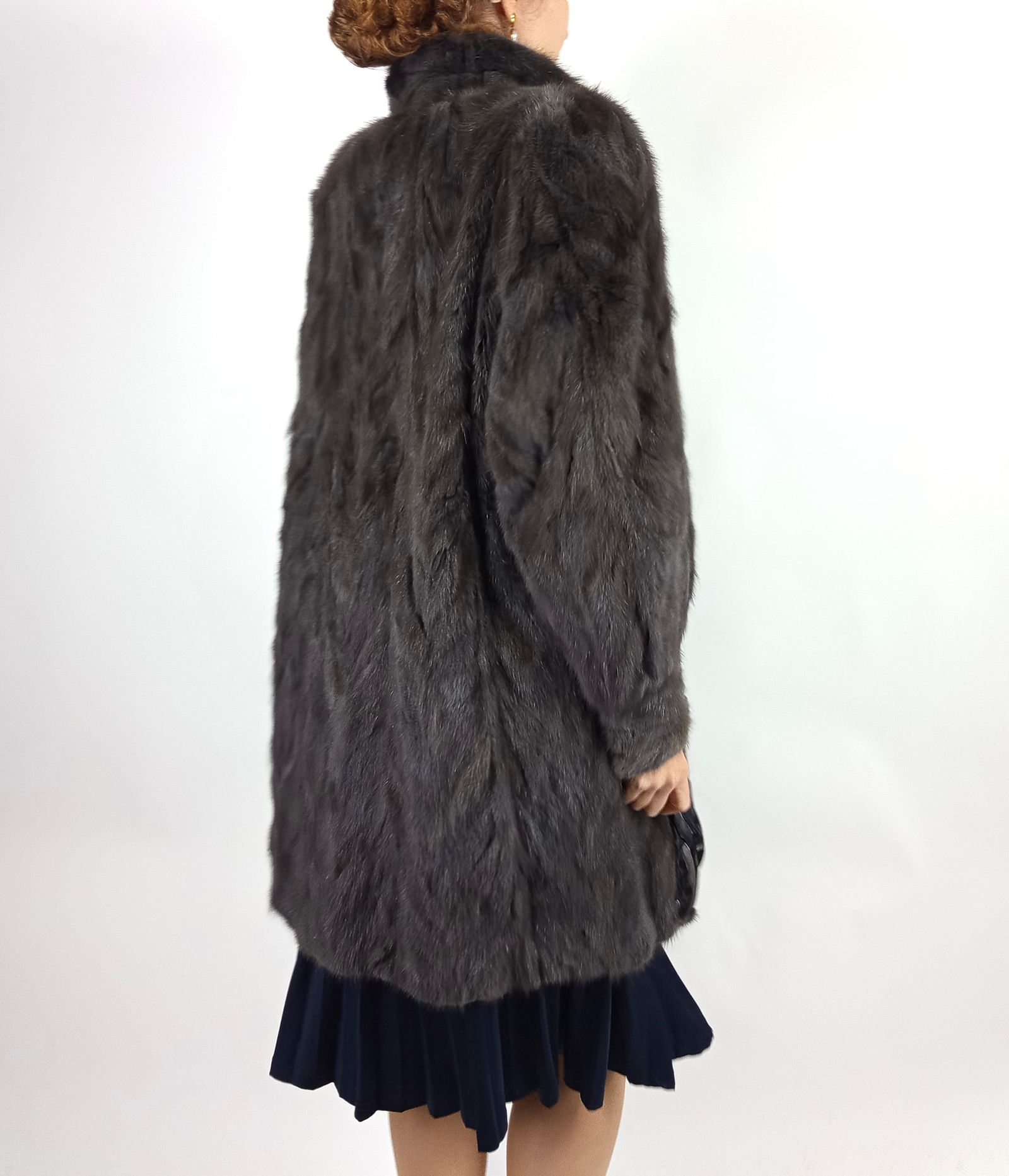 BLUE MINK FUR JACKET EU: XXL ; US: 24 - 7