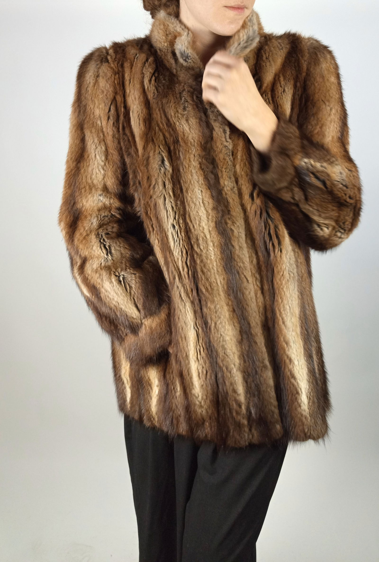 BISAM FUR JACKET EU: L - US:16 - 3