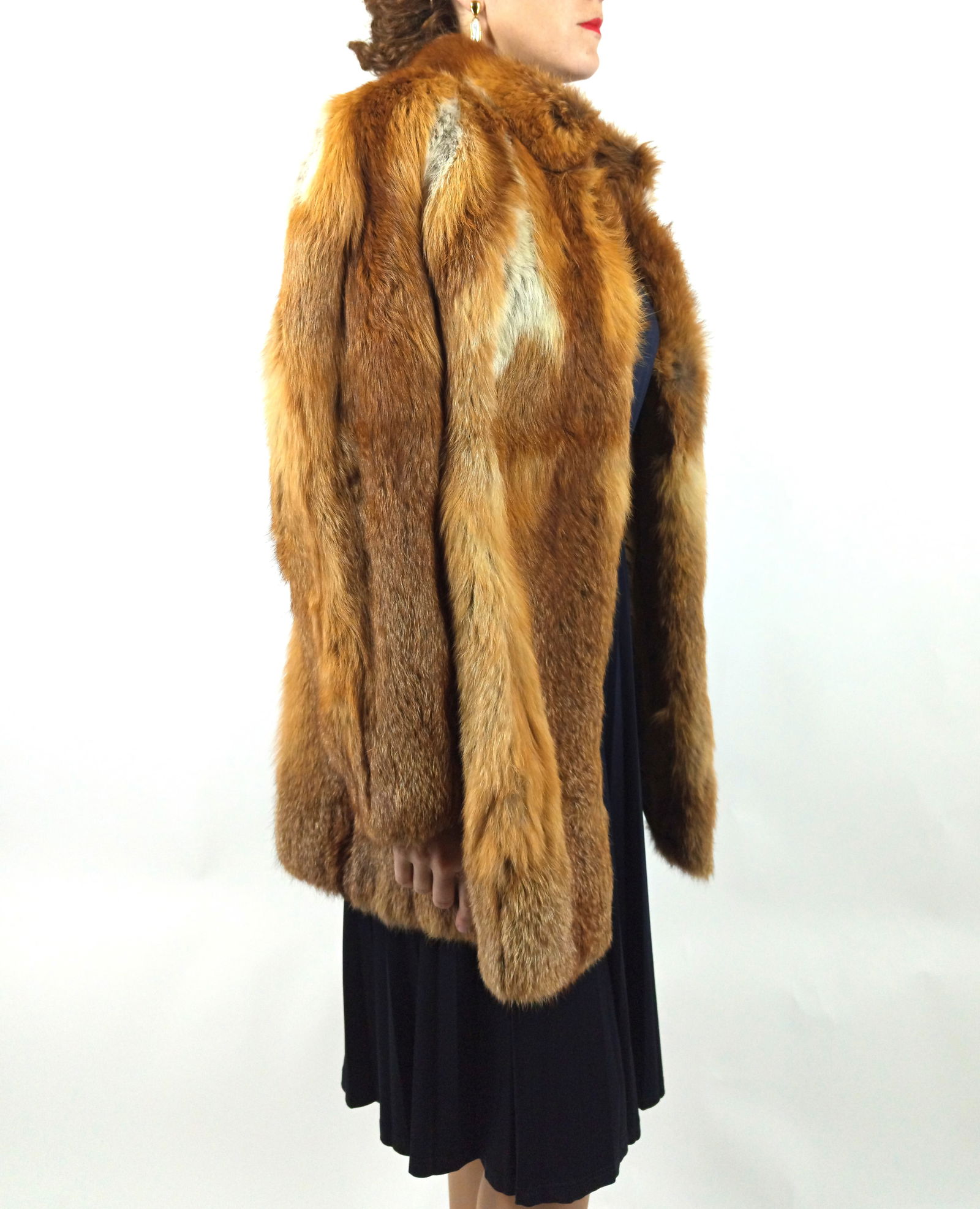 RED FOX FUR JACKET EU: L ; US: 16 - 6