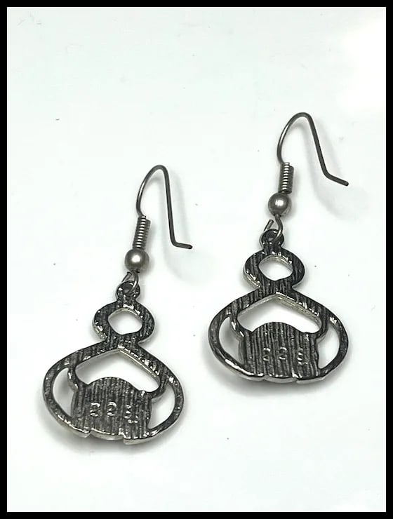 Estate Celtic Design Earrings - 4