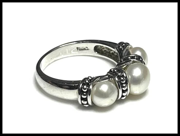 Honora Cultured Pearl Sterling Silver Ring - 4