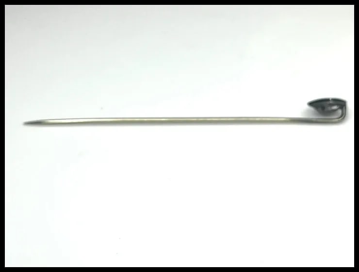Art Deco 14k White Gold Diamond Stickpin - 5