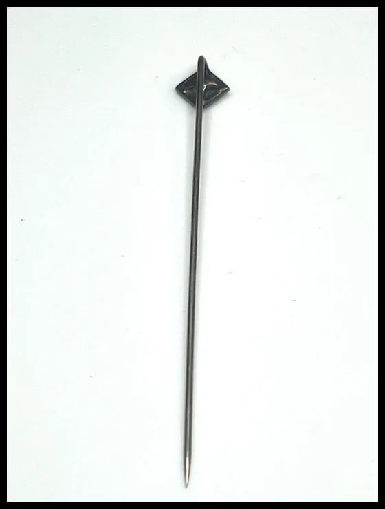 Art Deco 14k White Gold Diamond Stickpin - 6