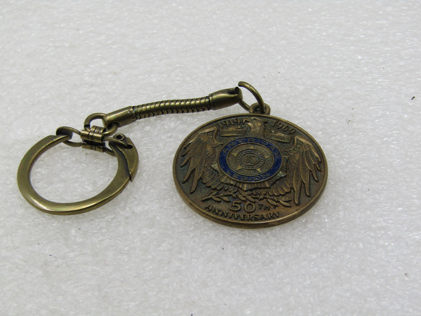 Vintage American Legion 50th Anniversary Key Chain, 1919-1969, Signed (1 of 5)