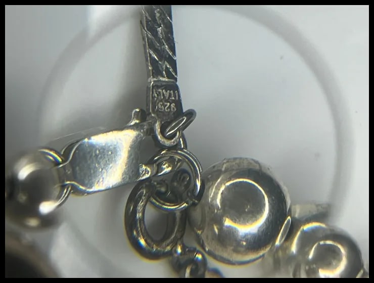 Vintage Large and Heavy Italian Sterling Silver Graduated Balls on Chain Necklace - 5