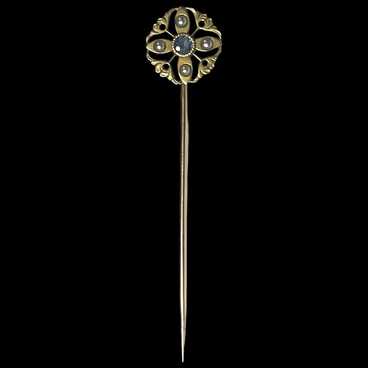 Edwardian 14K Gold Stickpin (1 of 5)