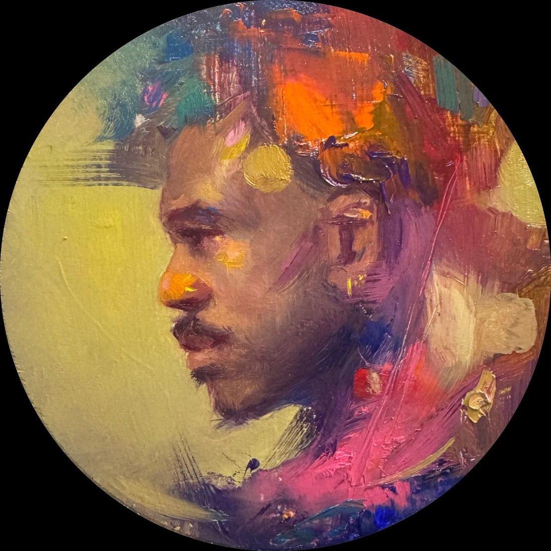 Oil painting Life of the party Annam Butt: Title: Oil painting Life of the party Annam Butt Description: Butt 1 A vivid study painted from life, capturing the warmth and presence of the sitter. The brushwork mirrors the laughter and joy of the