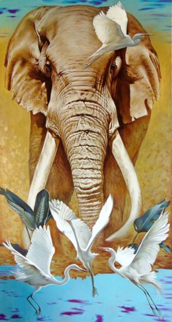 Oil painting Elephant Goncharenko V. V. (1 of 11)