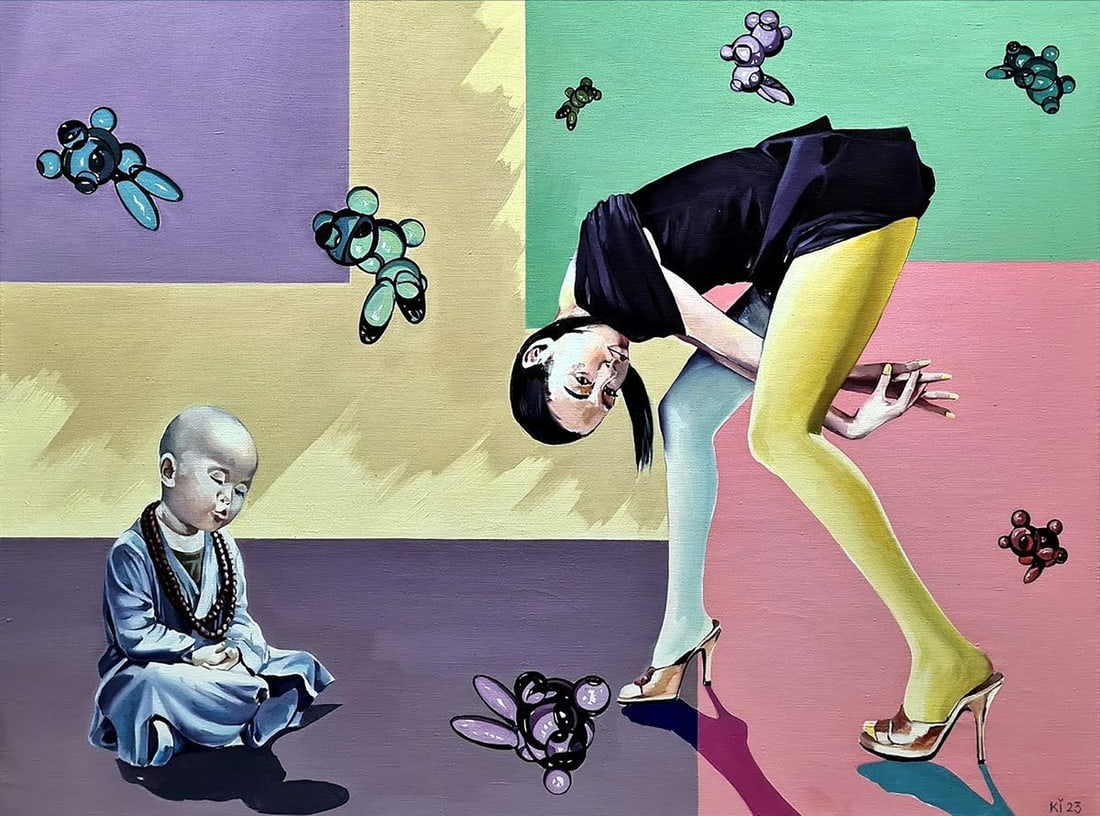 Oil painting Equilibrium Igor Konovalov: Title: Oil painting Equilibrium Igor Konovalov Description: Kon 3 *** ABOUT THIS PAINTING *** * TITLE: "Equilibrium part 2" * ARTISTS: Igor Konovalov * SIZE: 120x90 cm/'47.24x35.43 inches' * MEDIUM: o