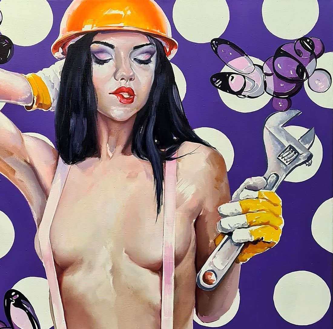 Oil painting Girl with a key Igor Konovalov - 5