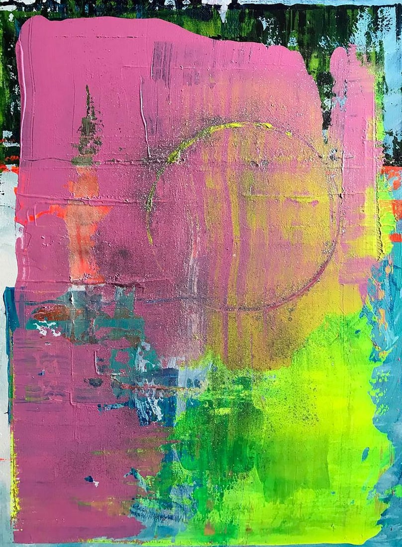 Acrylic painting New Moon Melezhik Olga: Title: Acrylic painting New Moon Melezhik Olga Description: Mel 21 *** ABOUT THIS PAINTING *** * TITLE: "New Moon" * ARTISTS: Melezhik Olga * SIZE: 50x70 cm/'19.68x27.55 inches' * MEDIUM: acrylic, can