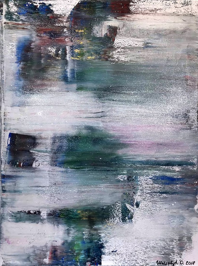 Acrylic painting Night coolness Melezhik Olga (1 of 7)