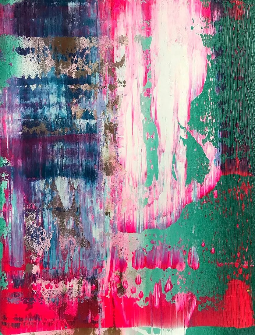 Acrylic painting Northern lights Melezhik Olga (1 of 7)