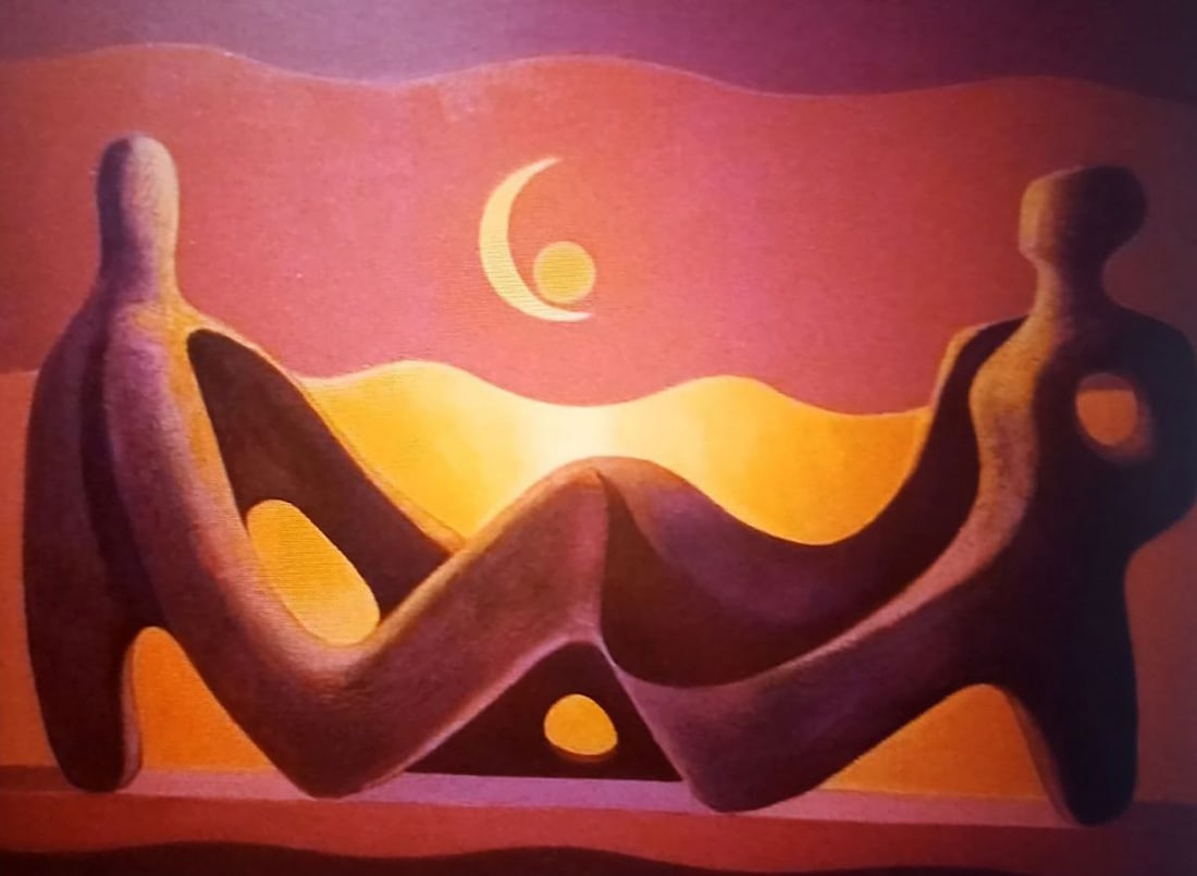 Oil painting Dialogue Alexander Strashevich: Title: Oil painting Dialogue Alexander Strashevich Description: 17STRASH Painter: Alexander Strashevich Size: 100x80 cm/39.37x31.49 inches Components: oil, canvasOriginal painting CONDITION: excellent