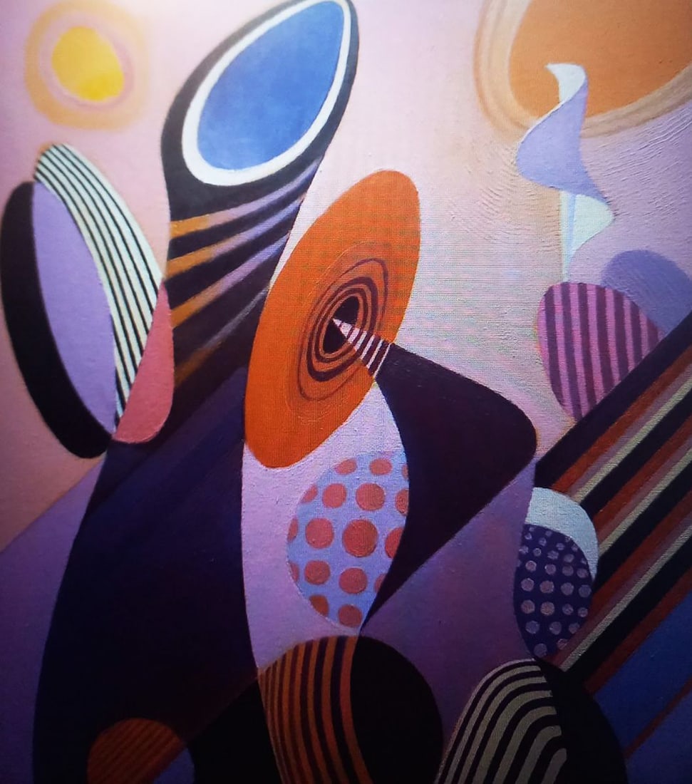 Oil painting Ovals Alexander Strashevich: Title: Oil painting Ovals Alexander Strashevich Description: 44STRASH Painter: Alexander Strashevich Size: 60x50 cm/23.62x19.68 inches Components: oil, cardboardOriginal painting CONDITION: excellent