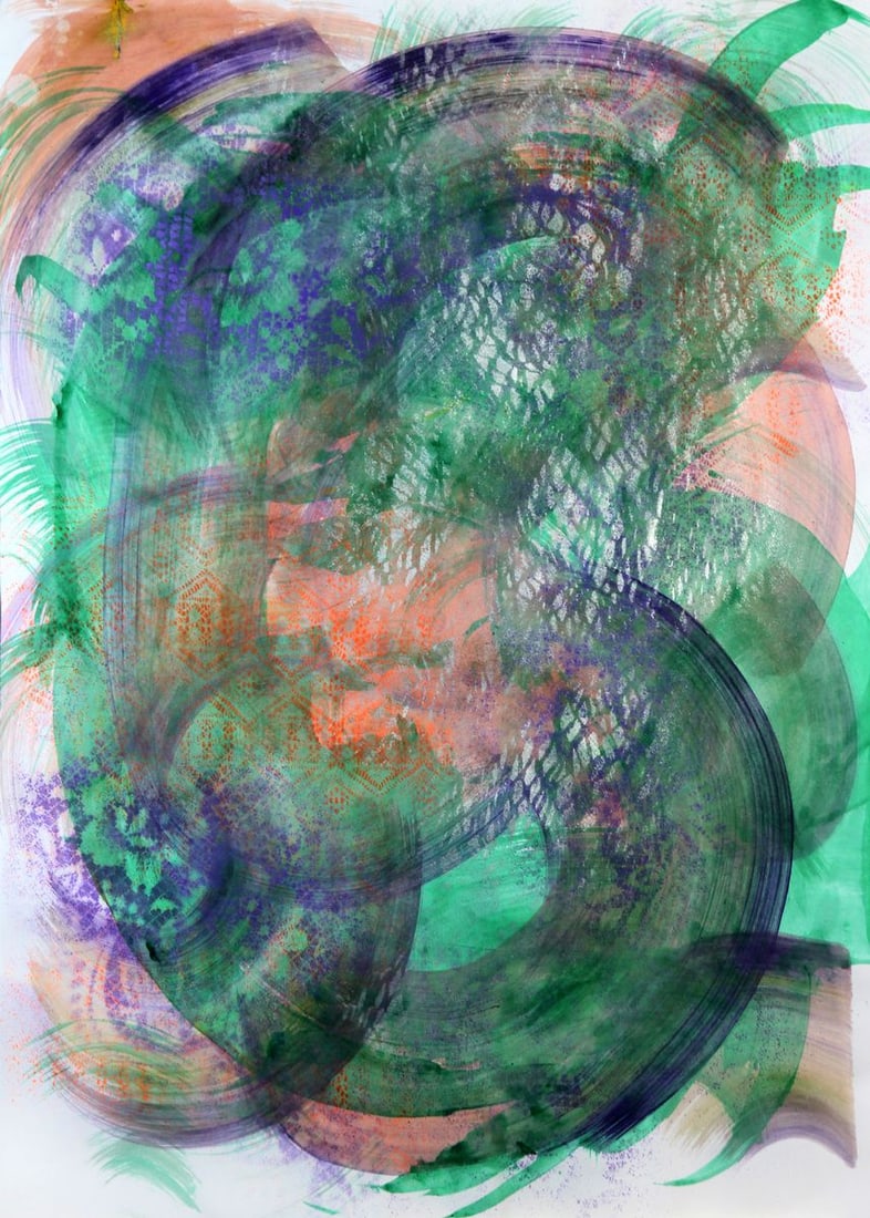 Acrylic painting Lightning Life Anatoliy Menkiv (1 of 10)