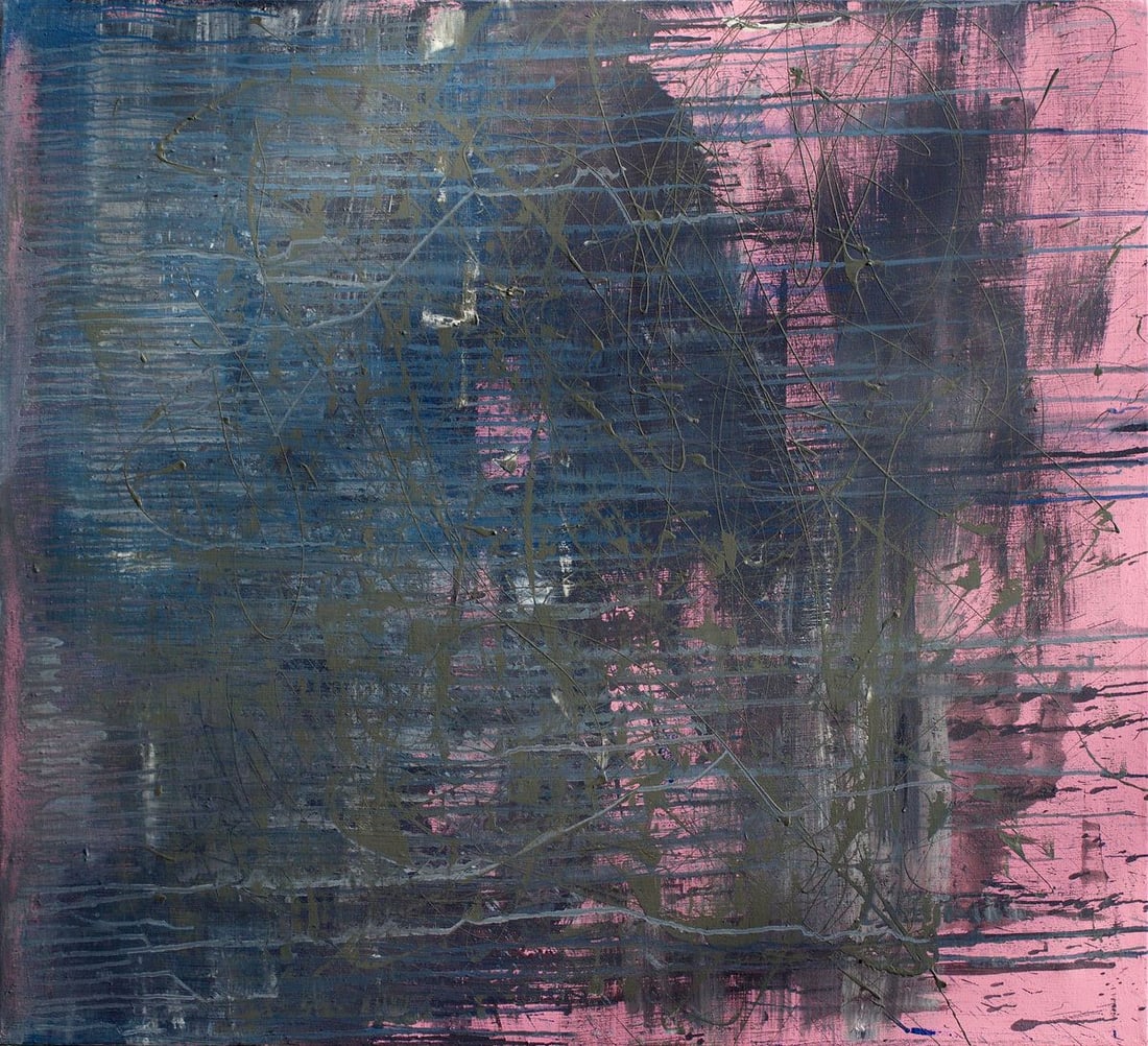 Oil painting Pink and Grey Anatoliy Menkiv: Title: Oil painting Pink and Grey Anatoliy Menkiv Description: 75MENK Painter: Anatoliy Menkiv Size: 120x110 cm/47.24x43.30 inches Components: oil, acrylic, canvasOriginal painting CONDITION: excellen
