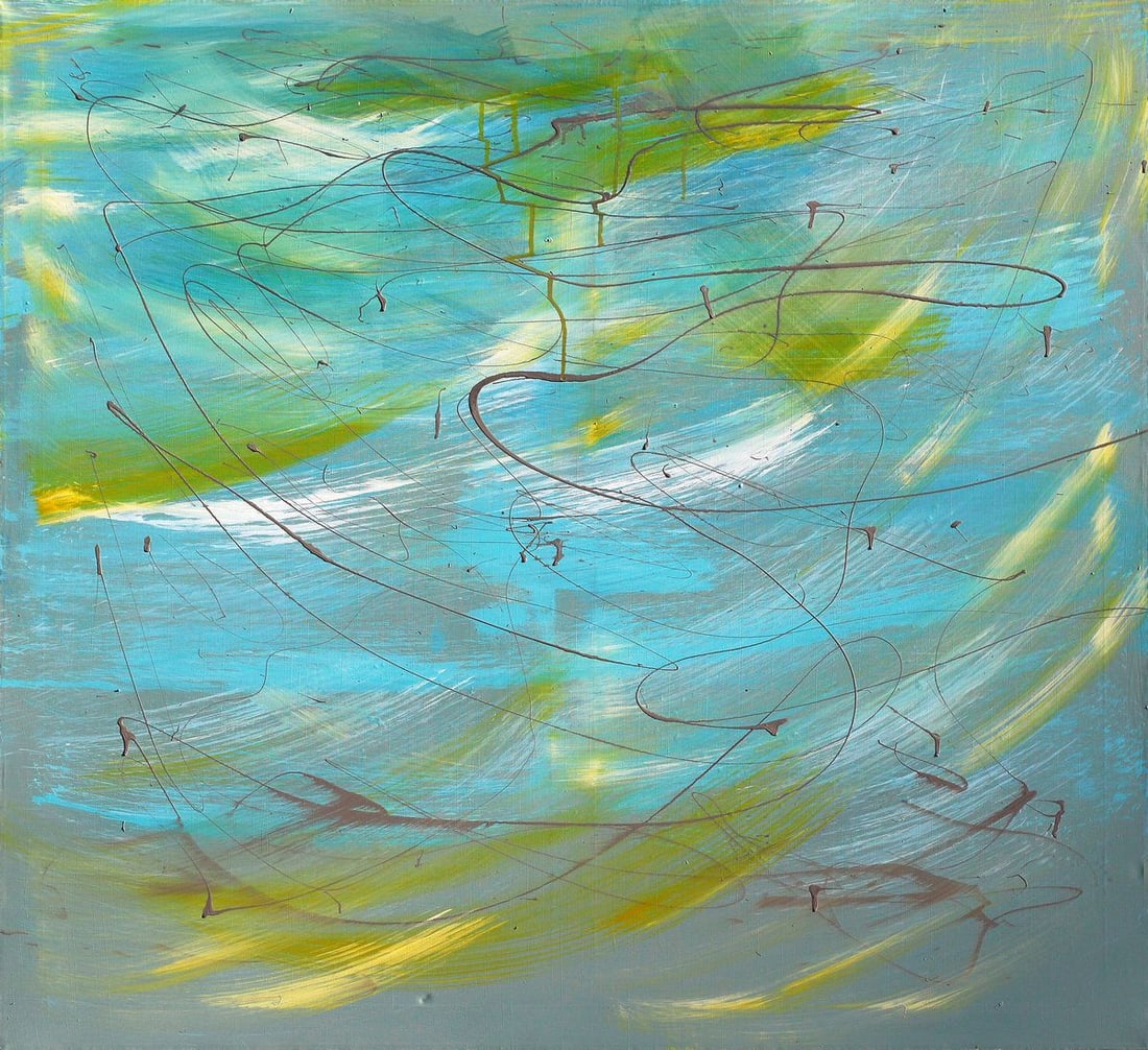 Oil painting The Live of Light and Wind Anatoliy Menkiv: Title: Oil painting The Live of Light and Wind Anatoliy Menkiv Description: 87MENK Painter: Anatoliy Menkiv Size: 120x110 cm/47.24x43.30 inches Components: oil, acrylic, canvasOriginal painting CONDIT