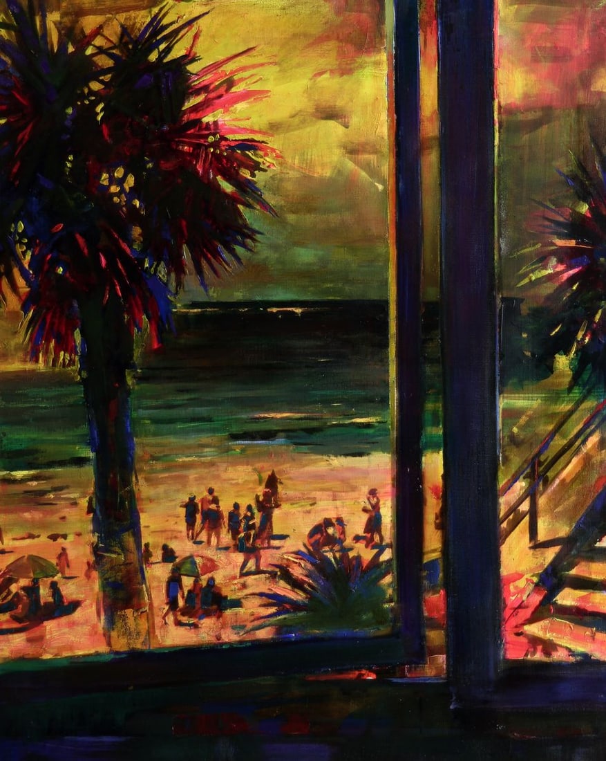 Oil painting Relaxation on the sea beach Ed Potapenkov (1 of 5)