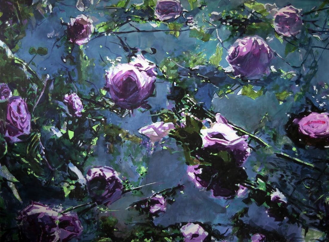 Oil painting Roses Ed Potapenkov (1 of 5)