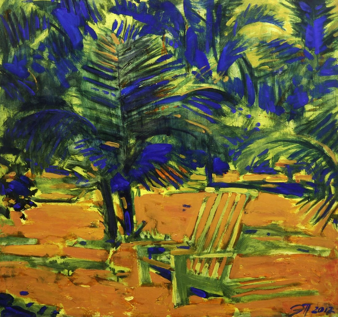 Oil painting Tropic Ed Potapenkov: Title: Oil painting Tropic Ed Potapenkov Description: 85POTAP Painter: Ed Potapenkov Size: 75x70 cm/29.52x27.55 inches Components: oil, canvasOriginal painting CONDITION: excellent ARTIST: Ed Potapenk